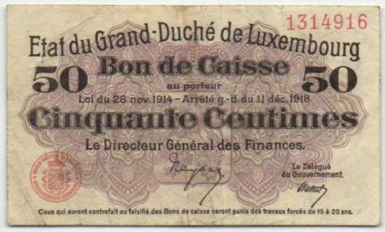 50 Centimes 11.12.1918